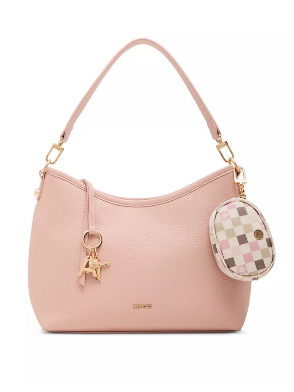 Anne Klein Small Hobo Bag with Detachable Strap